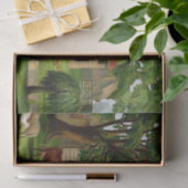 Bauernhof-Haus und Land-Garten Seidenpapier (Geschenk)