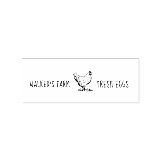 Bauernhof Hen Horizontal Eierkarton Briefmarke Gummistempel (Prägung)