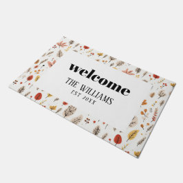 Bauernhof Herbst Familie Personalisiert Name Willk Fußmatte