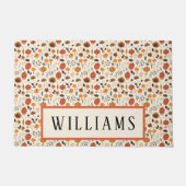 Bauernhof Herbst Herbst Personalisierter Name der Fußmatte (Vorderseite)