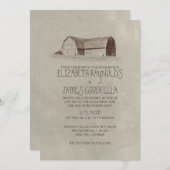 Bauernhof-Hochzeits-Einladungen Einladung (Vorne/Hinten)