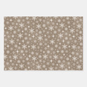 Bauernhof Holly Berries White Rustic Kraft Geschenkpapier Set (Vorderseite 3)