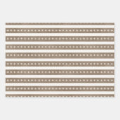 Bauernhof Holly Berries White Rustic Kraft Geschenkpapier Set (Vorderseite 2)