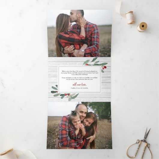 Bauernhof Holly | Multi-Foto Dreifach Gefaltete Urlaubskarte (Innenseite)