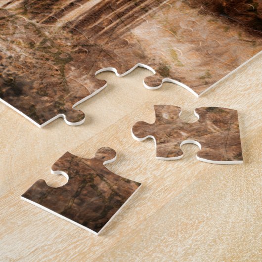 Bauernhof Holz Stall Hühnchen Puzzle (Seite)