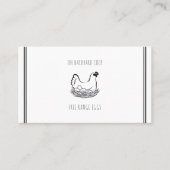 Bauernhof Hühnereier QR-Code Visitenkarte (Vorderseite)