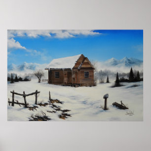 Bauernhof Idaho Ölgemälde von David Paul Poster