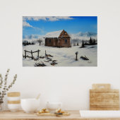 Bauernhof Idaho Ölgemälde von David Paul Poster (Küche)