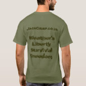 "Bauernhof" im altem Stil Land Rover T-Shirt (Rückseite)
