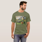 "Bauernhof" im altem Stil Land Rover T-Shirt (Vorne ganz)