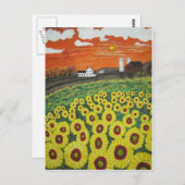 Bauernhof im Blumengetal Postkarte (Vorne/Hinten)