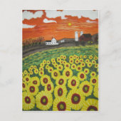 Bauernhof im Blumengetal Postkarte (Vorderseite)