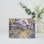 Bauernhof im Wald- Postkarte (Stehend Vorderseite)