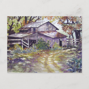 Bauernhof im Wald- Postkarte