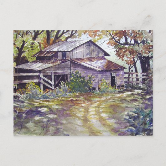 Bauernhof im Wald- Postkarte (Vorderseite)