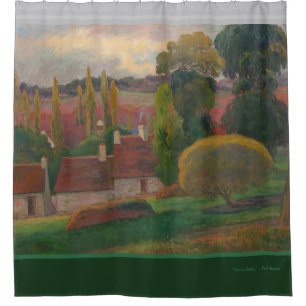 "Bauernhof in der Bretagne" Paul Gauguin französis Duschvorhang