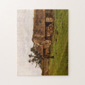Bauernhof in der Nähe von Honfleur Monet Fine Art Puzzle (Vertikal)