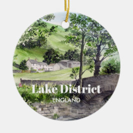 Bauernhof in der Nähe von Thirlmere, Lake District Keramik Ornament