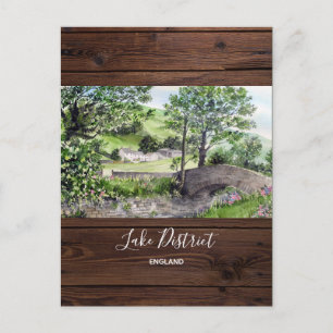 Bauernhof in der Nähe von Thirlmere, Lake District Postkarte