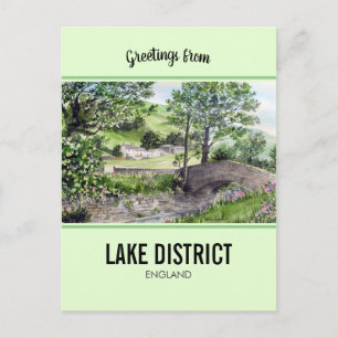 Bauernhof in der Nähe von Thirlmere, Lake District Postkarte