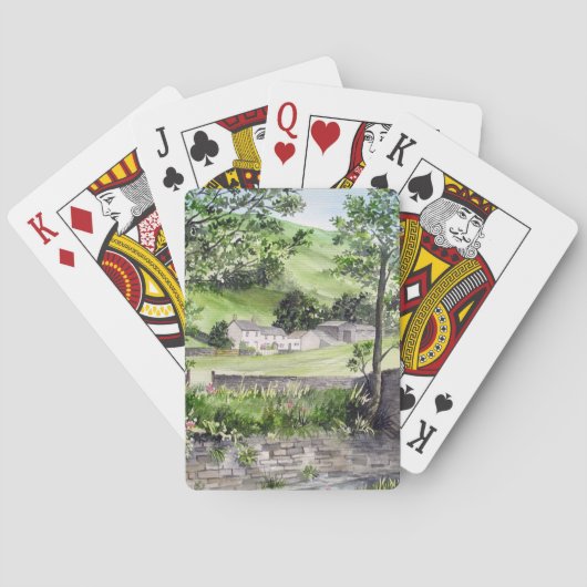 Bauernhof in der Nähe von Thirlmere, Lake District Spielkarten (Rückseite)