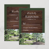 Bauernhof in der Nähe von Thirlmere Wedding Respon RSVP Karte (Vorne/Hinten)