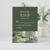 Bauernhof in der Nähe von Thirlmere Wedding Respon RSVP Karte (Stehend Vorderseite)