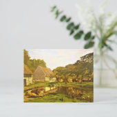 Bauernhof in der Normandie von Claude Monet Postca Postkarte (Stehend Vorderseite)