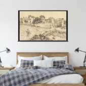 Bauernhof in der Provence Van Gogh Imitation Style Leinwanddruck (Insitu (Schlafzimmer))