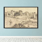 Bauernhof in der Provence Van Gogh Imitation Style Leinwanddruck (Insitu (Holzboden))