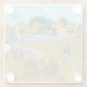 Bauernhof in der Provence | Vincent van Gogh Glasuntersetzer (Rückseite)