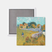 Bauernhof in der Provence | Vincent Van Gogh Magnet (Vorderseite/Rückseite)
