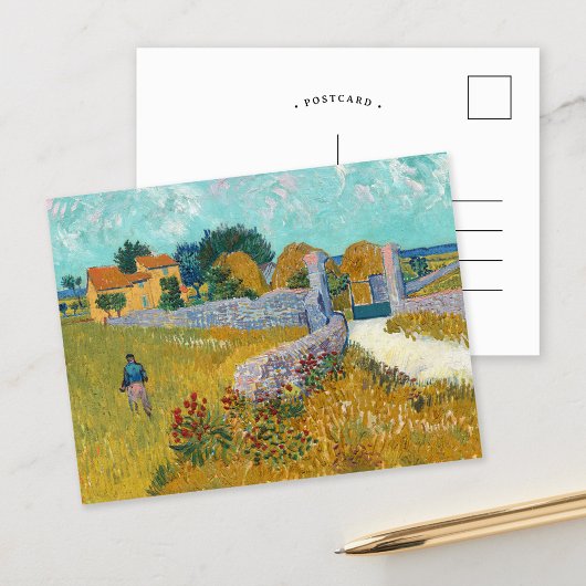 Bauernhof in der Provence | Vincent van Gogh Postkarte