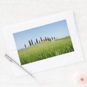 Bauernhof in der Toskana, rechteckiger Aufkleber (Umschlag)