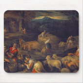 Bauernhof-Innen- oder scherende Schafe Mousepad (Vorne)