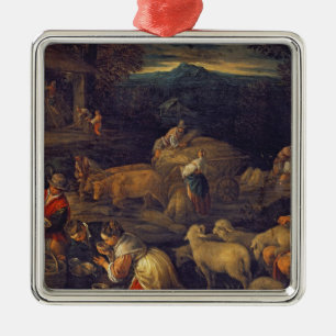 Bauernhof-Innen- oder scherende Schafe Ornament Aus Metall