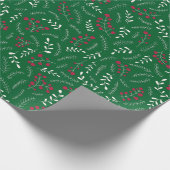 Bauernhof Jäger grün rustikale Laubbaumstruktur ni Geschenkpapier (Ecke)