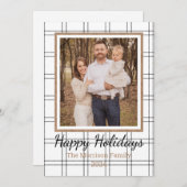 Bauernhof Kariert Feiertagskarte (Vorne/Hinten)