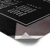 Bauernhof Karo Alphabetische Hochzeitssattelkarte Poster (Ecke)