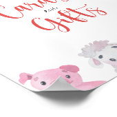 Bauernhof - Karten und Geschenke Babydusche Poster (Ecke)