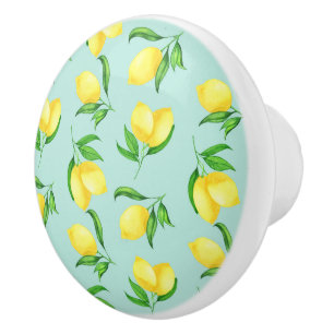 Bauernhof Keramik Lemons Knoblauch Keramikknauf