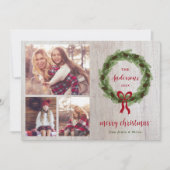 Bauernhof Kiefernwald 3 Foto | Weihnachtsbrief Feiertagskarte (Vorderseite)