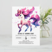 Bauernhof Kinder Pferd Geburtstag Einladung (Stehend Vorderseite)