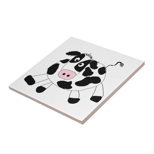 Bauernhof-Kuh Fliese (Seite)