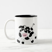 Bauernhof-Kuh-T-Shirts und Geschenke Zweifarbige Tasse (Links)