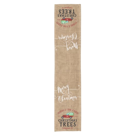 🎄 Bauernhof Kurzer Tischläufer (Vorderseite)