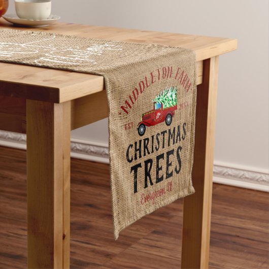 🎄 Bauernhof Kurzer Tischläufer (Beispiel)