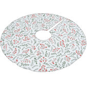 Bauernhof Land rot-weiß-grün Laub Muster Polyester Weihnachtsbaumdecke (Schrägansicht)