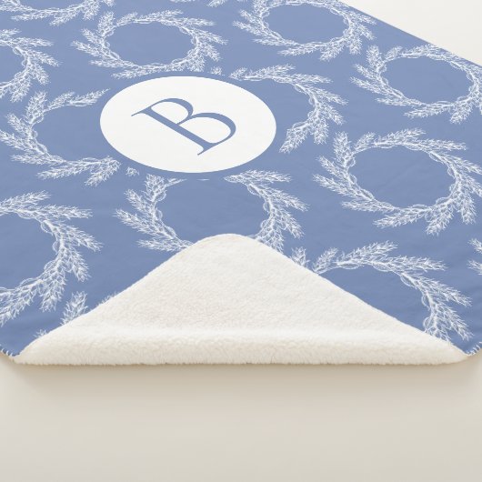 Bauernhof Land Weiße Weizenwüsten | Monogramm Sherpadecke (3/4)