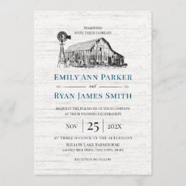 Bauernhof Landhausskizze Einladung